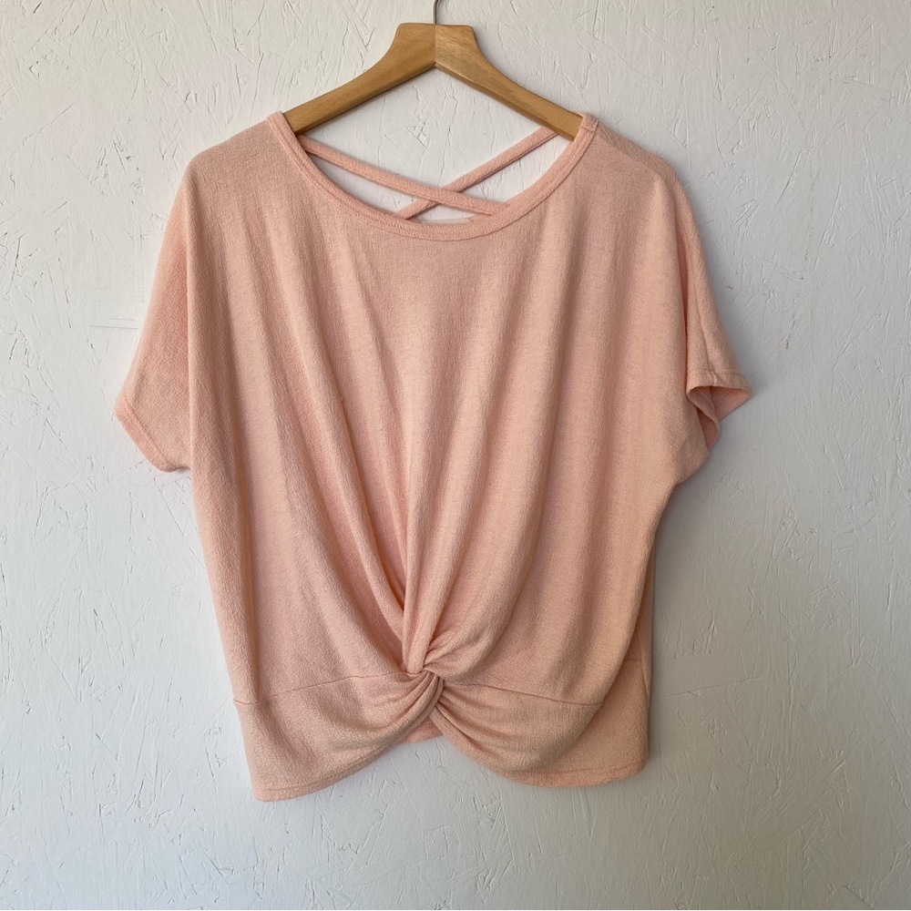 Love Wins Polyester blend blouse Salmon Large